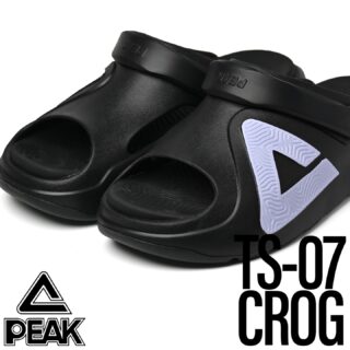 PEAK
taichi
TS-07 CROG
ブラック

試し履きでの高評価トップクラス！
かかとバンドにより2通りの履き方を選択できます。
TS-03の様に指先近くまで包み込むアッパーデザインと内側大きく空いた通気口で高いフィット感と快適性を両立。
極厚のTAICHIインソールは、履いた瞬間から足を　別次元へ連れて行きます。
インソールデザインは、土踏まずが盛り上がった立体成形で、指先にも盛り上がりがり高いフィット感を足滑りを防ぎます。

#peakjapan
#peak_japan
#sandal #サンダル
#履き心地 #異次元
#高反発 #低反発
#リカバリー
#リカバリーサンダル
#プレゼント #最適